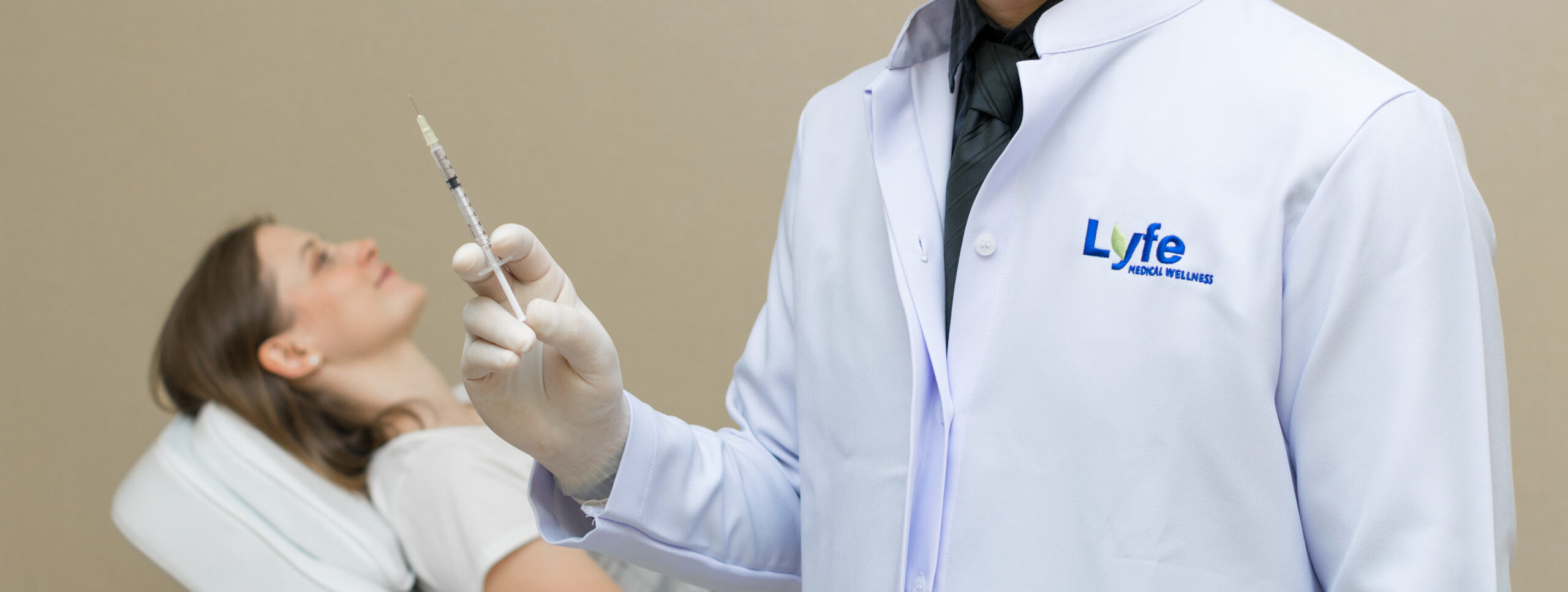 Hyaluronic acid dermal filler treatment at Lyfe Medical Wellness